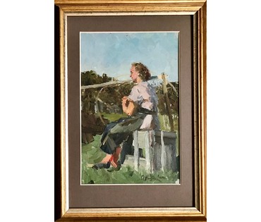 Козловский А.С. Картина, 1958 г. (артикул №1128) - фото №3