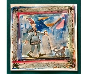 Мара Алесь (Марочкин А.А. 1940 г.р) "Прогулка, ХХ в. НЕТ В НАЛИЧИИ (артикул №1132) - фото №3