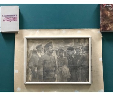Романов С.Г. «Арест корниловских офицеров в Минске», 1979 г. (артикул №1135) - фото №5