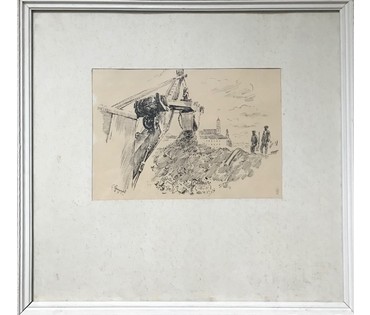 Романов С.Г. «Разбор руин. Минск», 1945 г. (артикул №1136) - фото №4