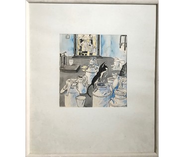 Романов С.Г. Иллюстрация к журналу "Вожык", 1950-е гг. (артикул №1137) - фото №5