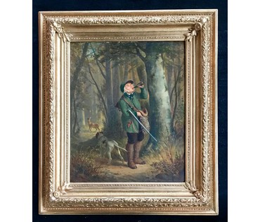 Edward Duncan (1803-1882) "Охота". Британия 1878 год НЕТ В НАЛИЧИИ (артикул №1205) - фото №5