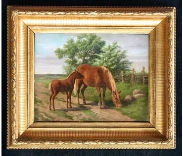Andreas Peter Madsen "Лошадки". Дания, 1873 год (артикул №1206) - фото №1