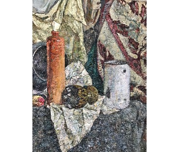Сулковский В.Я "Натюрморт", холст, масло. Размер 75х75 см. (артикул №1227) - фото №5