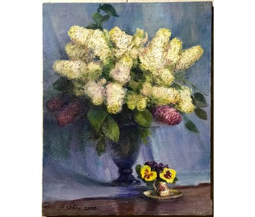 Явич П.М. (ученик Пэна Ю.М.) "Белая сирень". Витебск, 2006 год. (артикул №1261) - фото №2