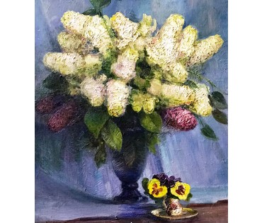 Явич П.М. (ученик Пэна Ю.М.) "Белая сирень". Витебск, 2006 год. (артикул №1261) - фото №3