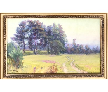 Явич П.М. (ученик Пэна Ю.М.). Пленер озеро Янова. "Поляна" (артикул №1392) - фото №5