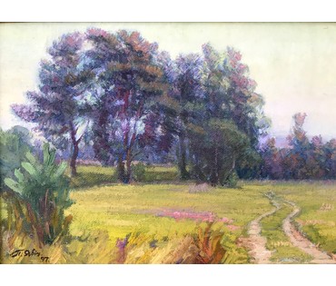 Явич П.М. (ученик Пэна Ю.М.). Пленер озеро Янова. "Поляна" (артикул №1392) - фото №4
