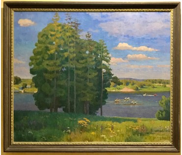 Шестовская Е.К. Работа, упомянутая в книге «Беларускi Саюз Мастакоў» "Вечар на вадасховiшчы Пцiч" (артикул №1442) - фото №1