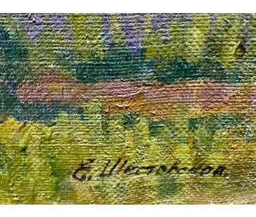 Шестовская Е.К. Работа, упомянутая в книге «Беларускi Саюз Мастакоў» "Вечар на вадасховiшчы Пцiч" (артикул №1442) - фото №5