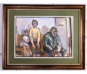 Эрлер Л.Н. "Очередь", 1960-е гг. (артикул №1472) - фото №1