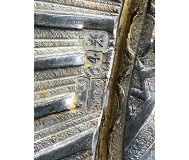 Смоленская Богоматерь, Одигитрия, Путеводительница. Россия. Тула, 1864 год; клеймо мастера. НЕТ В НАЛИЧИИ (артикул №1486) - фото №4