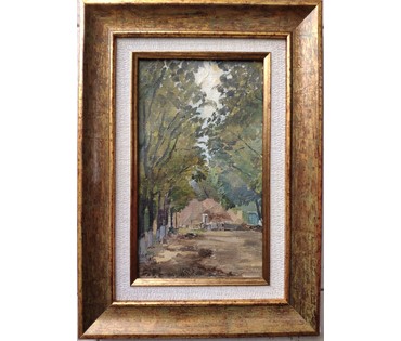 Михеева В.Н."Новостройка.Минск", 1970 г. Холст, масло. Размер 25,5х35,5 см. (артикул №1511) - фото №1