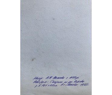 Минск. Михеева В.Н. Акварель "Стадион по ул. Кирова в г. Минске", 1975 год; 54,5/33 см (артикул №1532) - фото №2