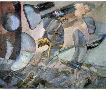 Жилин Е.И. "Нашествие", 1992 год; "Прогулка над землей", 2002 год (артикул №1537) - фото №1