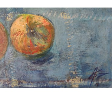 Грибова Алла Владимировна (1935 г.р.) "Синий натюрморт", 1999 год (артикул №1583) - фото №7