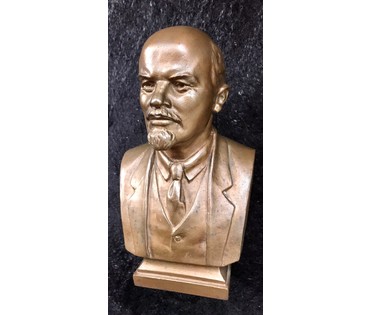 Ленин (Ульянов) бюст; бронза; МЗХЛ 1958 год; скульптор А. Рабин; высота 21 см (артикул №1597) - фото №1
