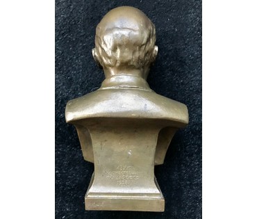 Ленин (Ульянов) бюст; бронза; МЗХЛ 1958 год; скульптор А. Рабин; высота 21 см (артикул №1597) - фото №3