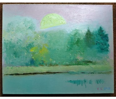 Костюченко В.К. "Краявiд з луной", 2013 год (артикул №1604) - фото №3
