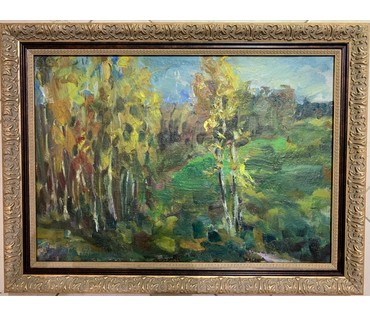 Лагун В.А. "Окраина Минска" , размер 66х50 см. (артикул №1607) - фото №1