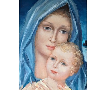 Кузьмич А.В. "Мадонна" из серии скорбящих мадон, 1992 год (артикул №1635) - фото №3