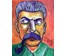 Акулов В.И. "Сталин", 2019 год. Размер 36,7х46,7 см.Картон, акрил. (артикул №1641) - фото №4