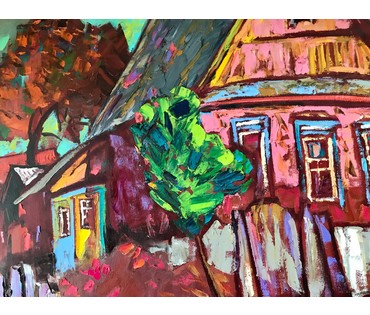 Платонов Ю.В. 1971 г.р. "Георгины цветут", 2017 год (артикул №1651) - фото №3