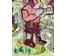 Акулов В.И. "Натации для Каудилио", 2019г. Картон, акрил. Размер 48/33,5 см. (артикул №1668) - фото №3