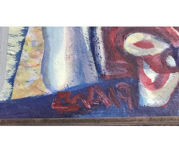 Акулов В.И. "Гименей", 2019г. Картон, акрил. Размер 44,5/39 см., 38,5/33 см без рамы. (артикул №1670) - фото №5