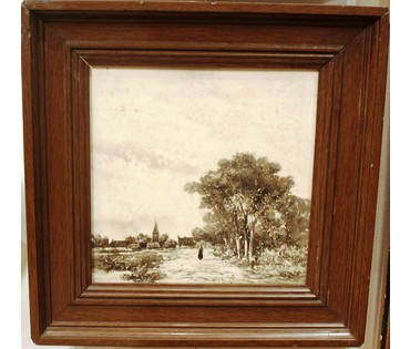 “Прогулка по аллее”, к. XIX в. (1893 год). (артикул №18) - фото №1