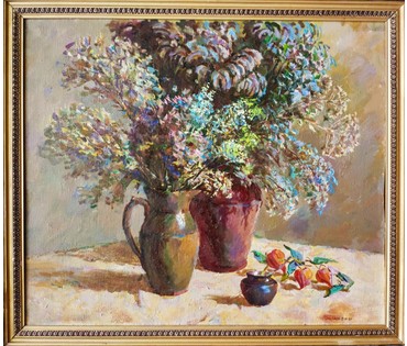 Очайкин В.Ф. Натюрморт "Сирень", 1997 год (артикул №1698) - фото №1