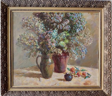 Очайкин В.Ф. Натюрморт "Сирень", 1997 год (артикул №1698) - фото №2