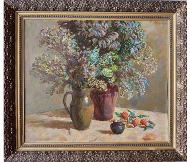 Очайкин В.Ф. Натюрморт "Сирень", 1997 год (артикул №1698) - фото №3