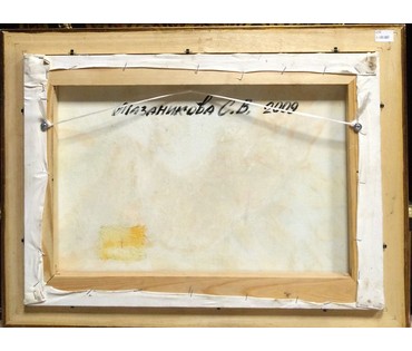 Мазаникова С.В. "Обнаженная", 2009 г. Холст, масло. Размер 35х50 см. с рамой. (артикул №21) - фото №3