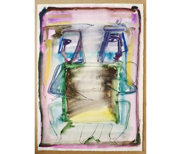 Алесь Мара (Марочкин А.А. 1940 г.р.). Акварель/смешанная техника, 1997 год (артикул №1736) - фото №1