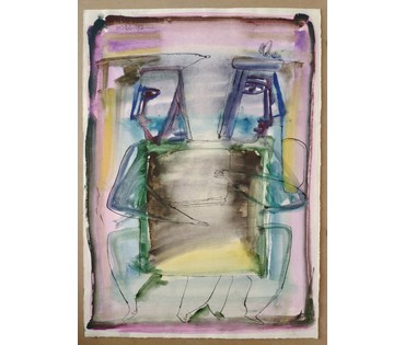 Алесь Мара (Марочкин А.А. 1940 г.р.). Акварель/смешанная техника, 1997 год (артикул №1736) - фото №3