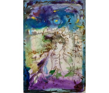 Алесь Мара (Марочкин А.А. 1940 г.р.). "Барсукi" (бел.) Акварель, 1996 год (артикул №1739) - фото №2