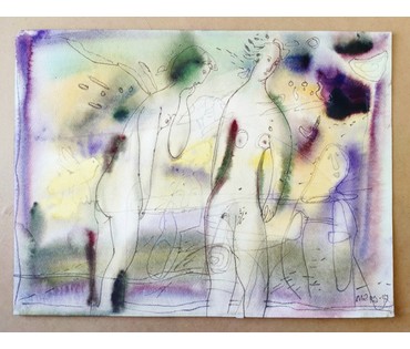 Алесь Мара (Марочкин А.А. 1940 г.р.). Акварель, 1997 год (артикул №1744) - фото №1