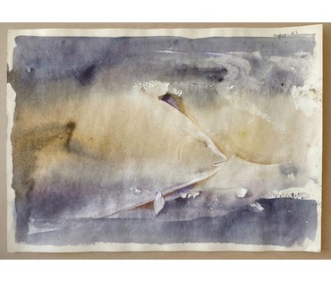 Алесь Мара (Марочкин А.А. 1940 г.р.). Акварель, 2021 год (артикул №1745) - фото №3