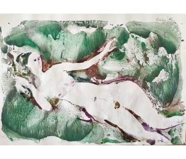 Алесь Мара (Марочкин А.А. 1940 г.р.). Акварель, 2021 год (артикул №1746) - фото №2