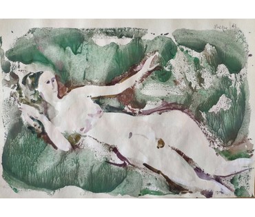 Алесь Мара (Марочкин А.А. 1940 г.р.). Акварель, 2021 год (артикул №1746) - фото №3