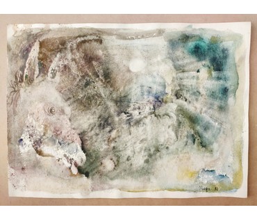 Алесь Мара (Марочкин А.А. 1940 г.р.) "Такi восьлiк"(бел. авт.). Акварель/смешанная техника, 2021 год (артикул №1756) - фото №1