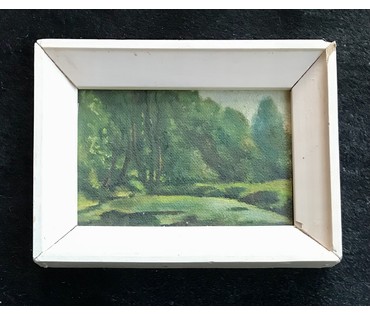 Мирский А.В. - любимый ученик народного х-ка Цвирко В.К. (1913-1993). "Лесной пруд", 1983 год (артикул №1765) - фото №1