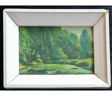 Мирский А.В. - любимый ученик народного х-ка Цвирко В.К. (1913-1993). "Лесной пруд", 1983 год (артикул №1765) - фото №5