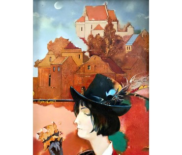 Каталожный Товстик В.А. "Осень", 2005 год. 80х60 см. Холст, масло. (артикул №1786) - фото №5