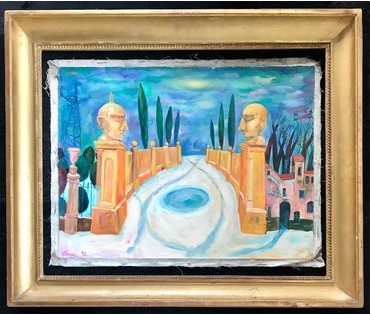 Клинов Артур "Желтые статуи", 1998 год, 60/45 см (артикул №1788) - фото №5