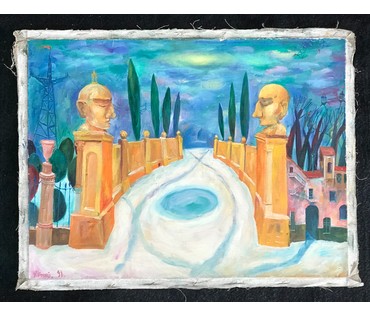 Клинов Артур "Желтые статуи", 1998 год, 60/45 см (артикул №1788) - фото №1