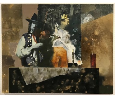 Каталожный Товстик В.А."Цыганскi кароль", 1996 год. Холст, масло. Размер 80х100 см. (артикул №1794) - фото №1