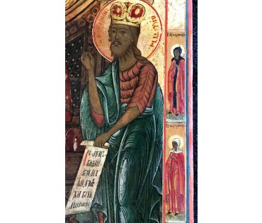Спас на престоле. Ветка , размеры 53/46 см; XVIII/XIX век (артикул №1797) - фото №2