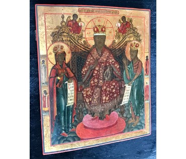 Спас на престоле. Ветка , размеры 53/46 см; XVIII/XIX век (артикул №1797) - фото №5